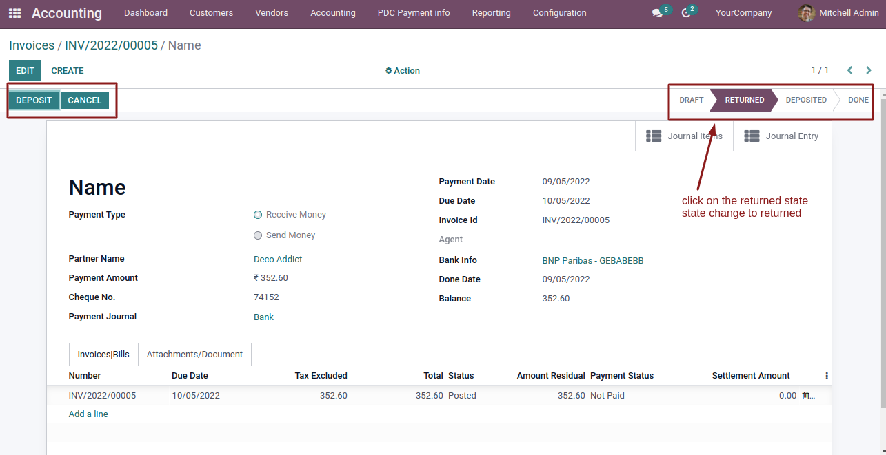 Post Dated Cheque Management
