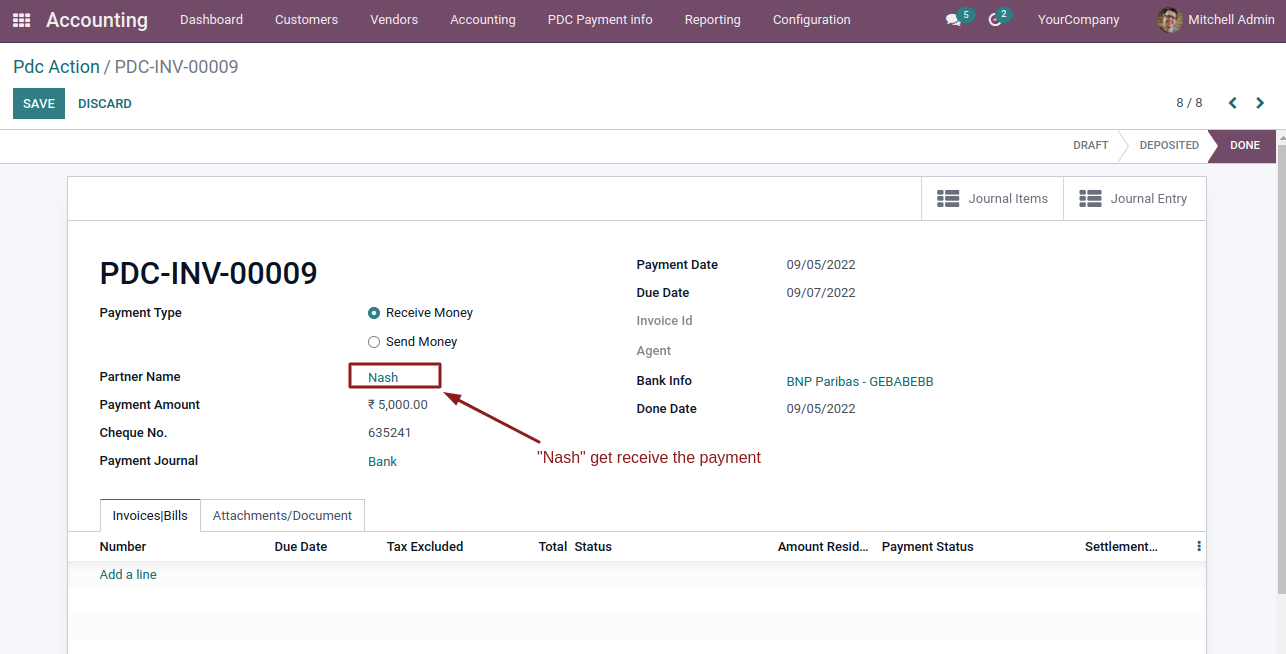 Post Dated Cheque Management