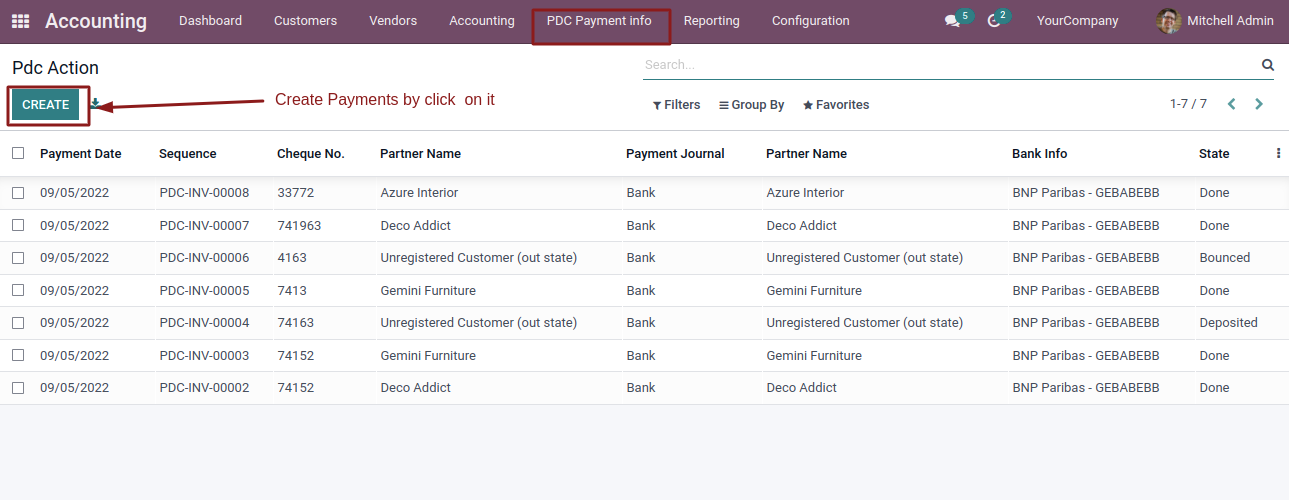 Post Dated Cheque Management