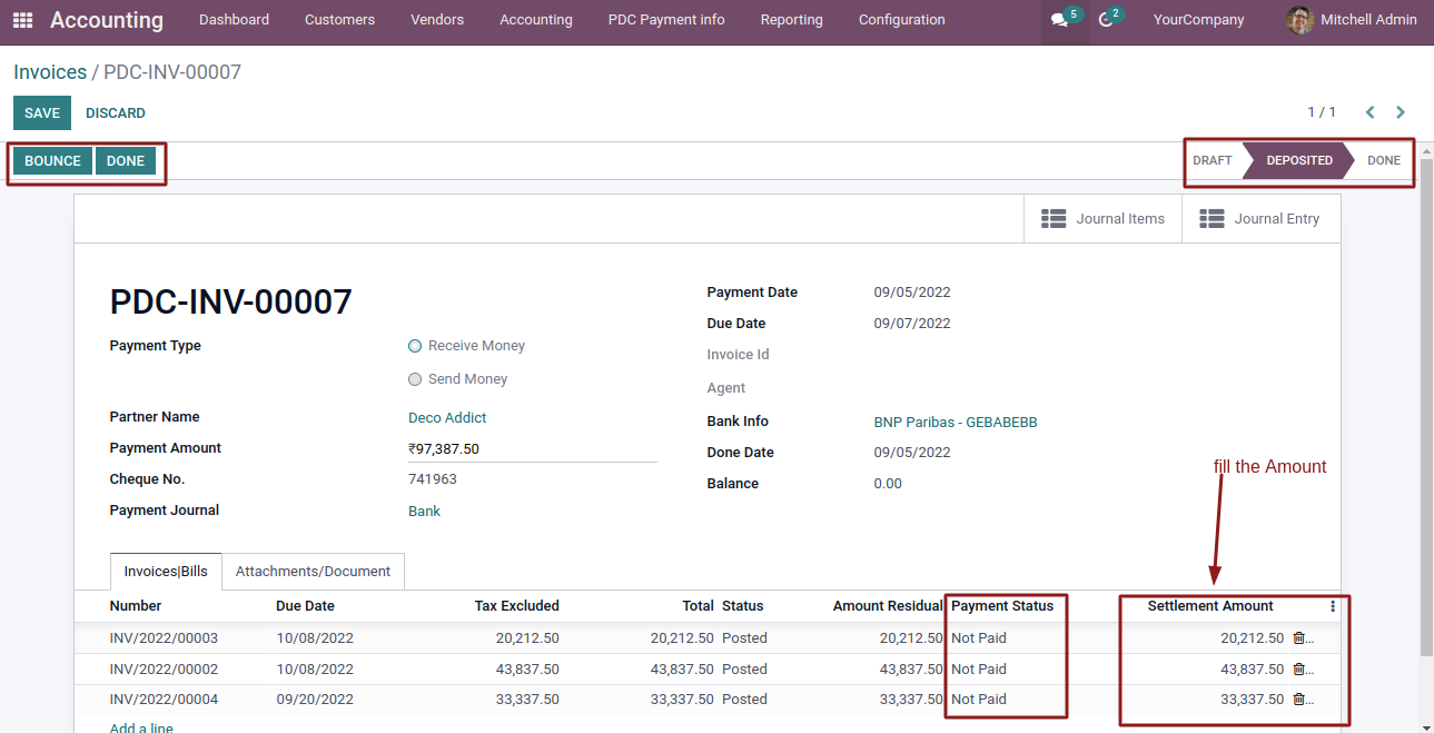 Post Dated Cheque Management