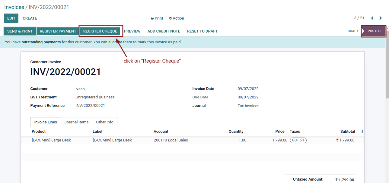Post Dated Cheque Management