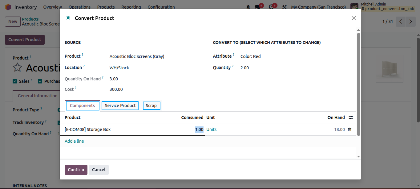 Components and Scrap Management