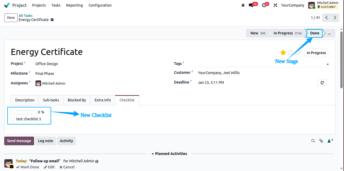 Project Checklist