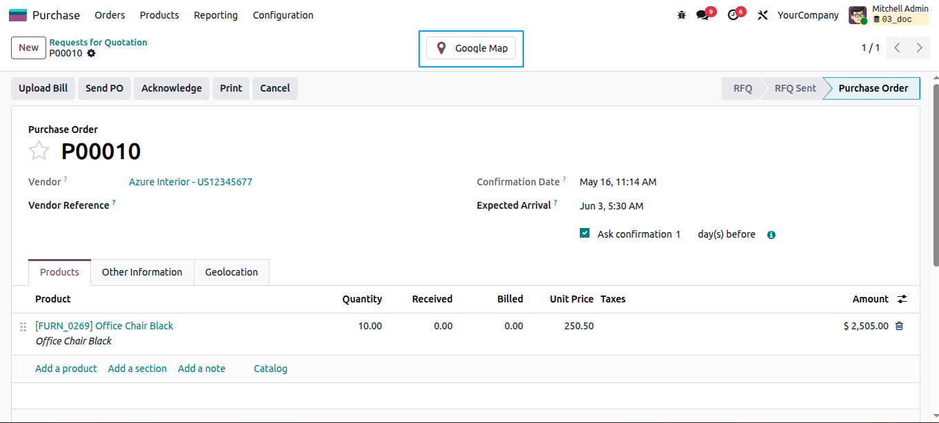 Purchase Geolocation