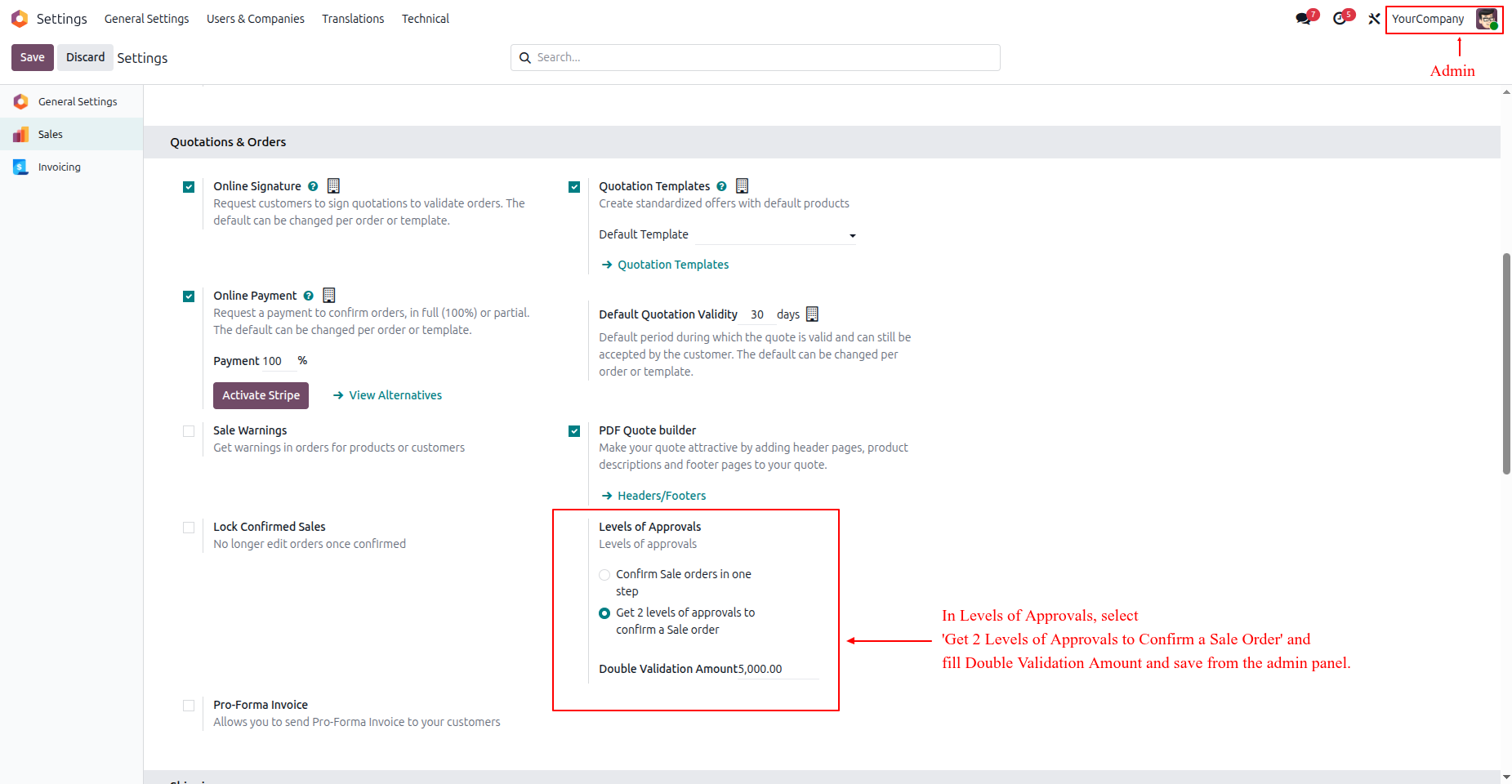 Configure Double Approval