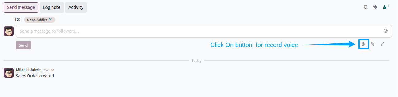 Send Voice Message