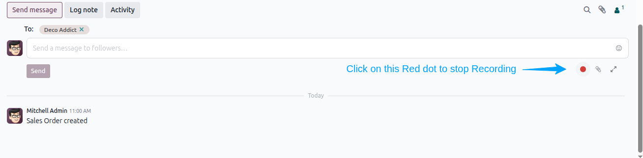 Send Voice Message