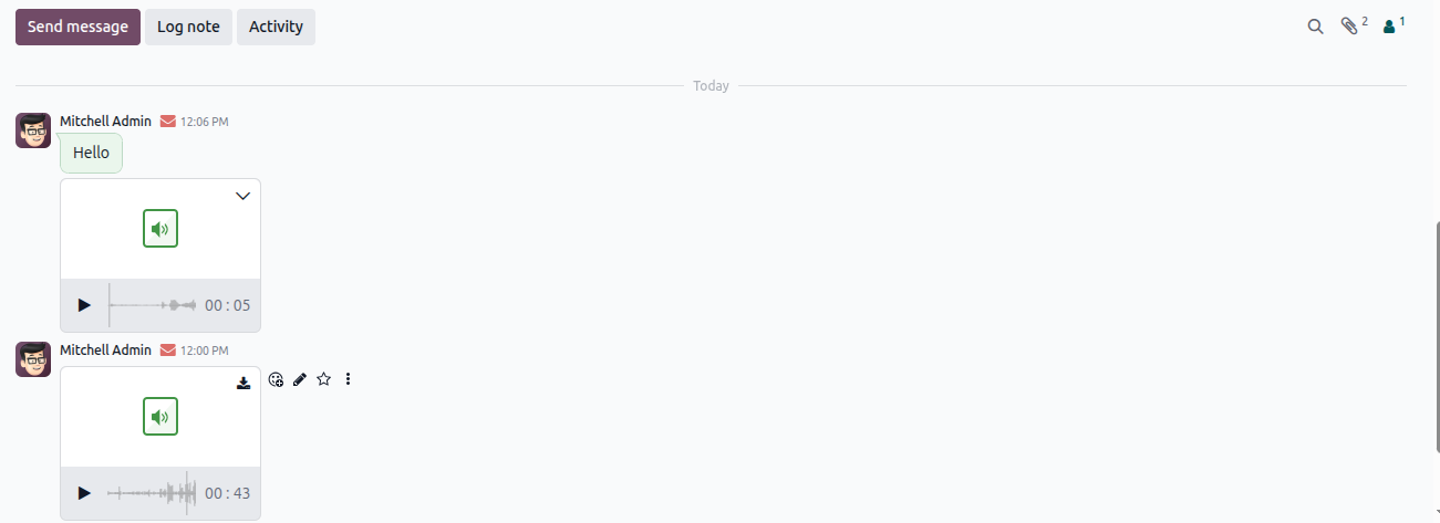 Send Voice Message