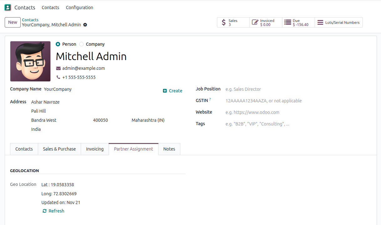Customer Contact Configuration