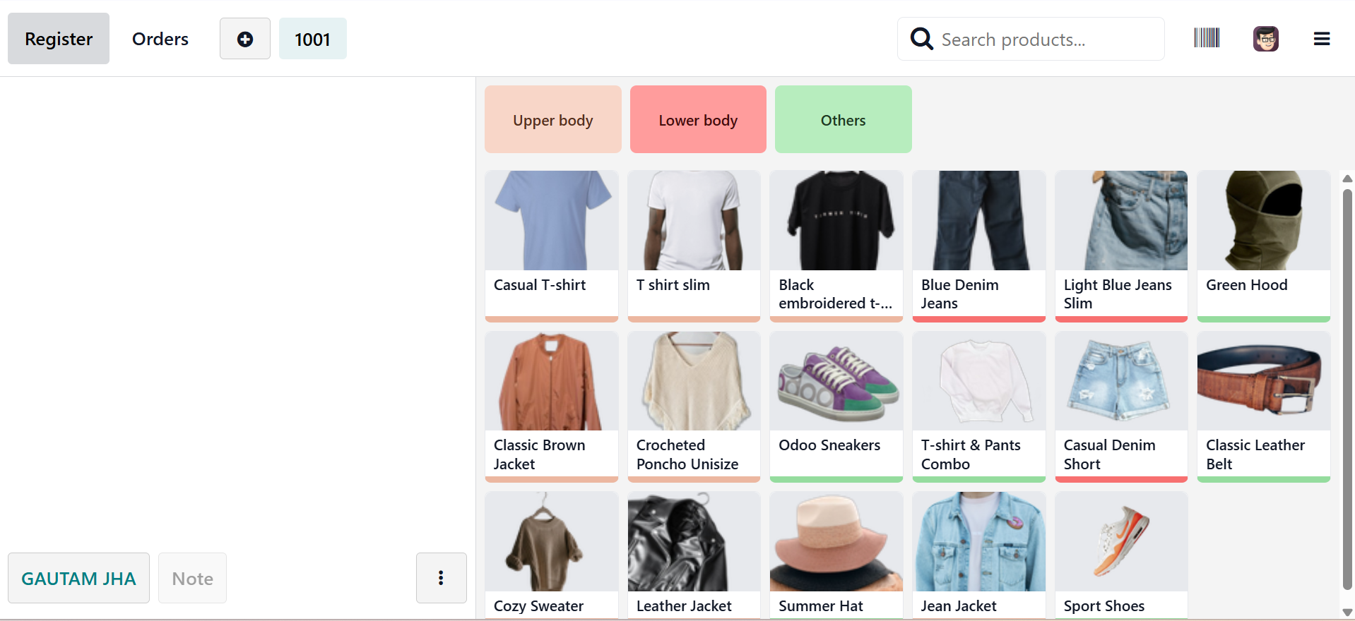 POS Show Product Price