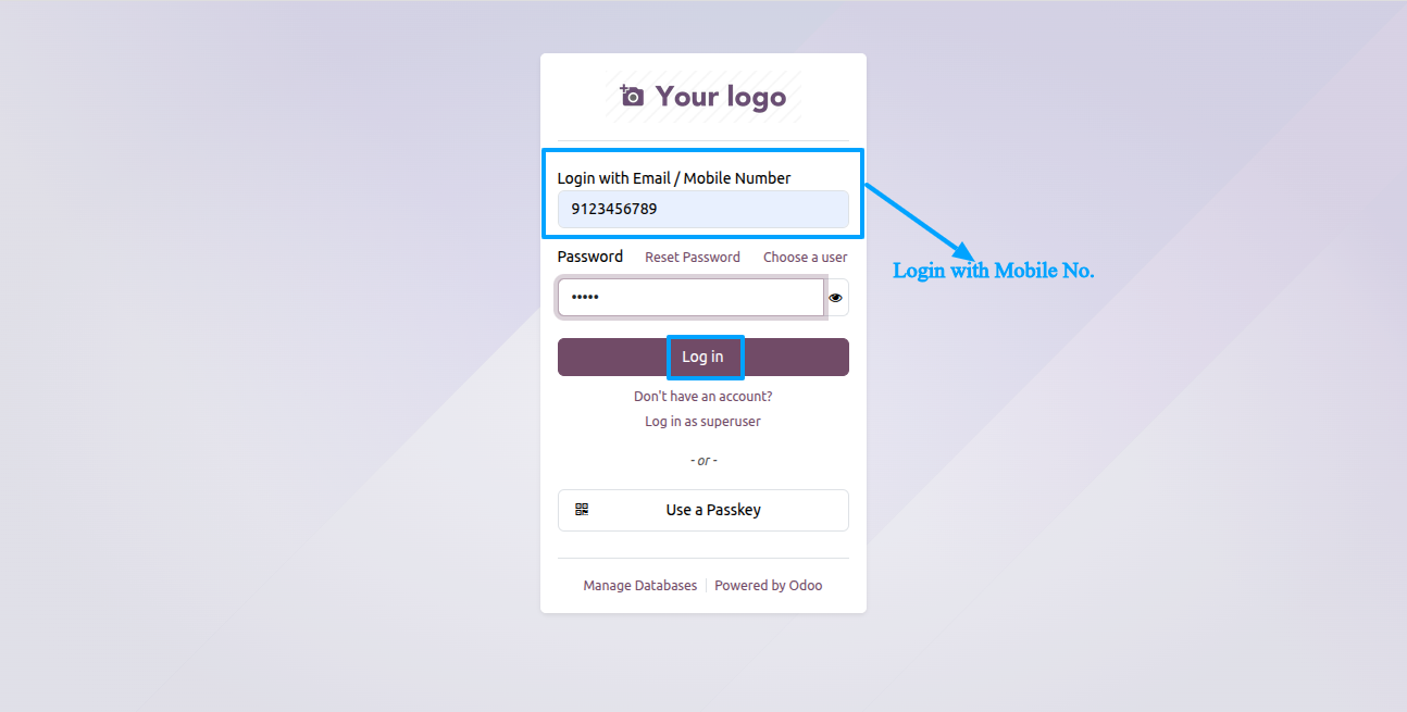 Signup Login by Mobile