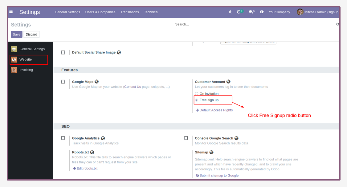 Signup Terms & Conditions - This can be used to restrict signup based on company terms & conditions | signup |signin |terms and Conditions |Signup Terms | Signup Conditions.