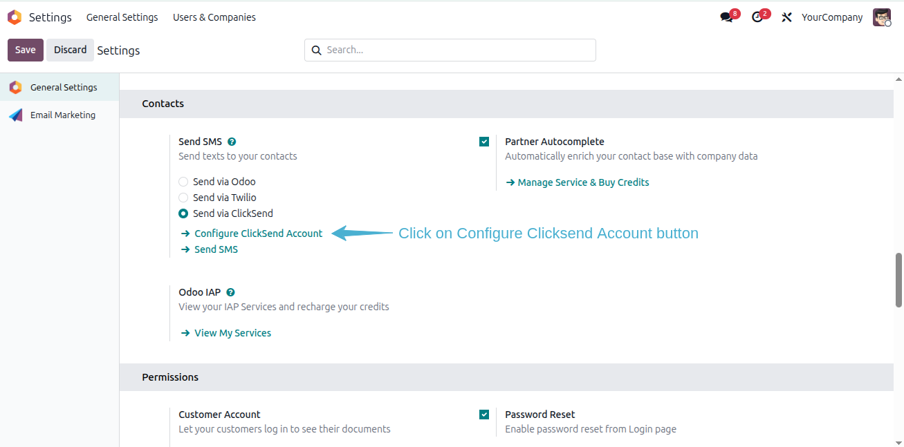 ClickSend SMS Gateway
