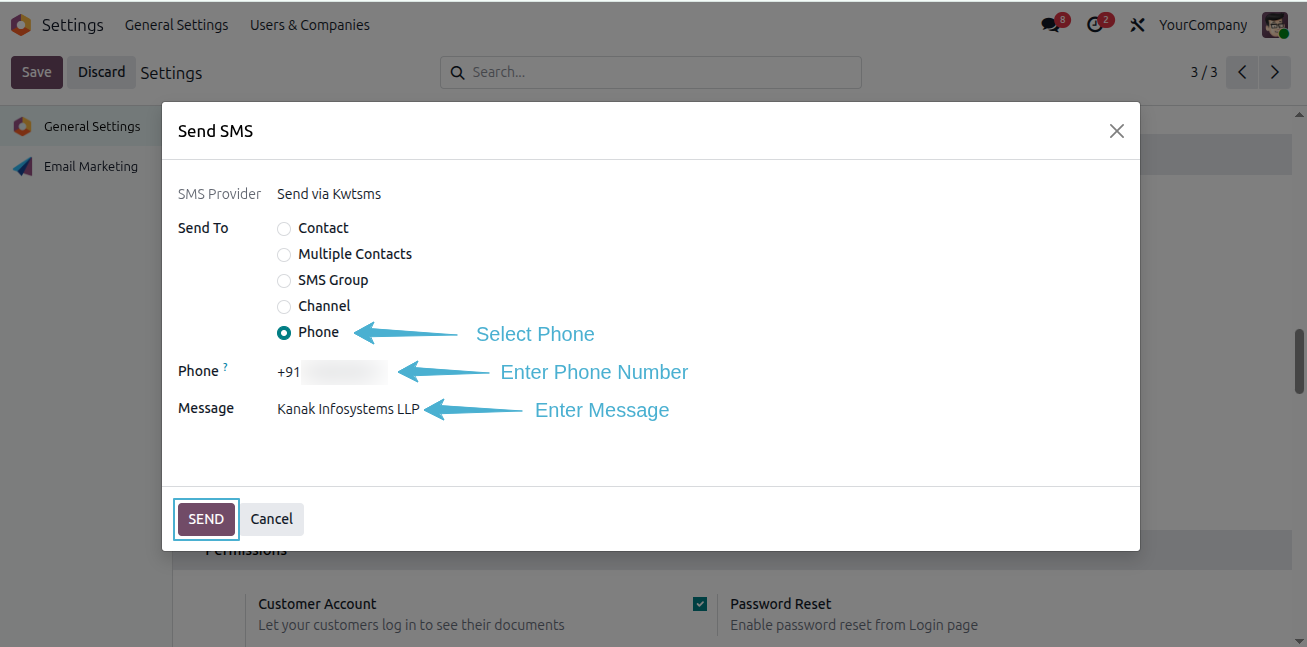 Kwtsms SMS Gateway