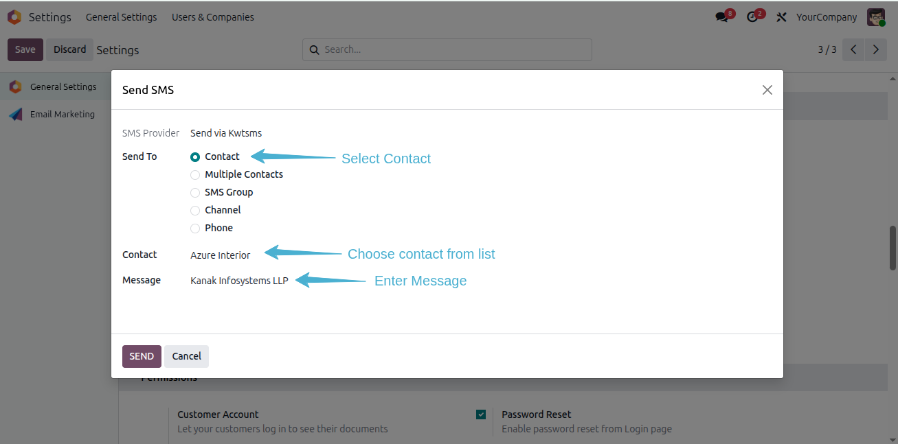 Kwtsms SMS Gateway