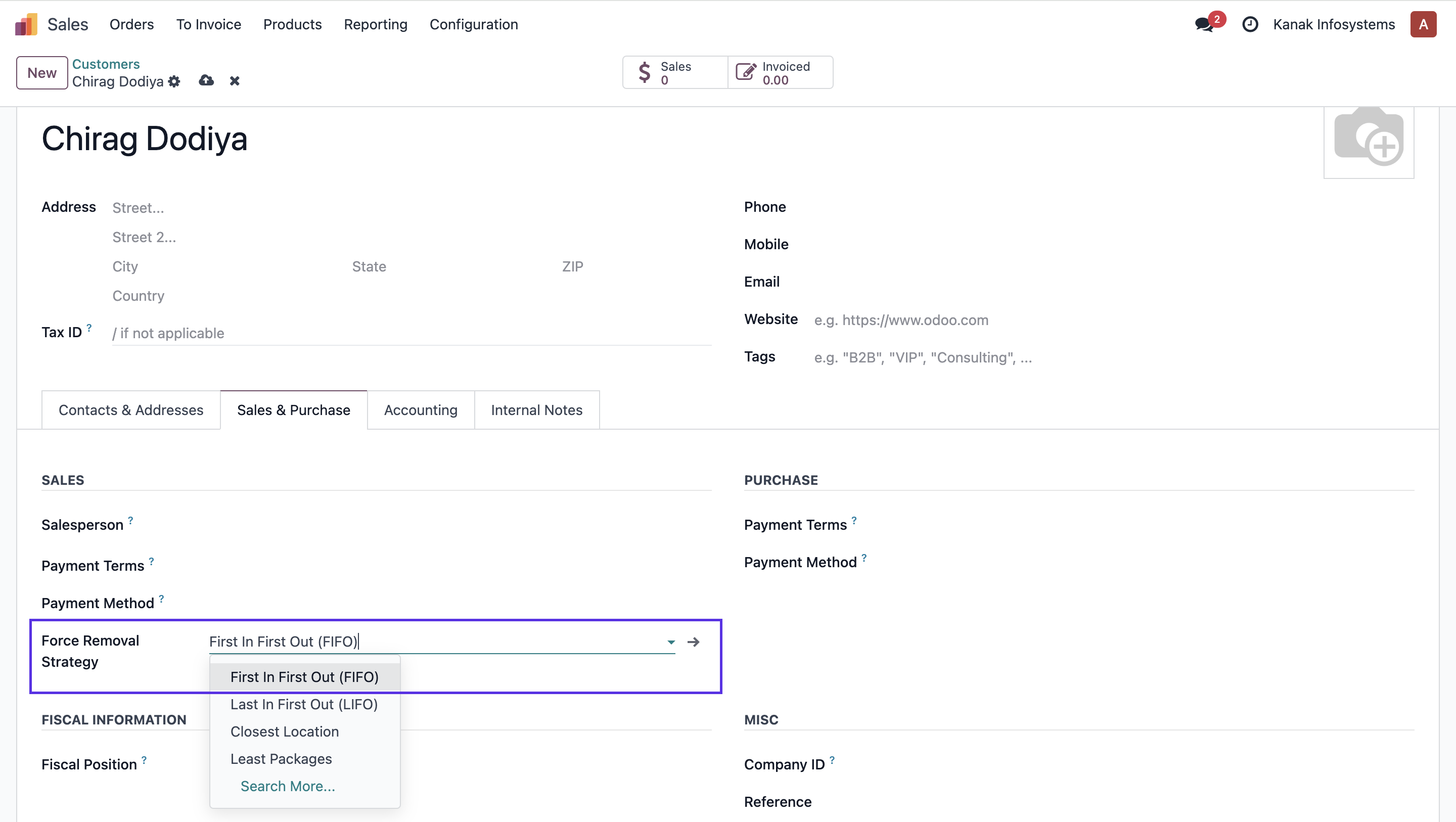 Stock Removal By Customer in odoo