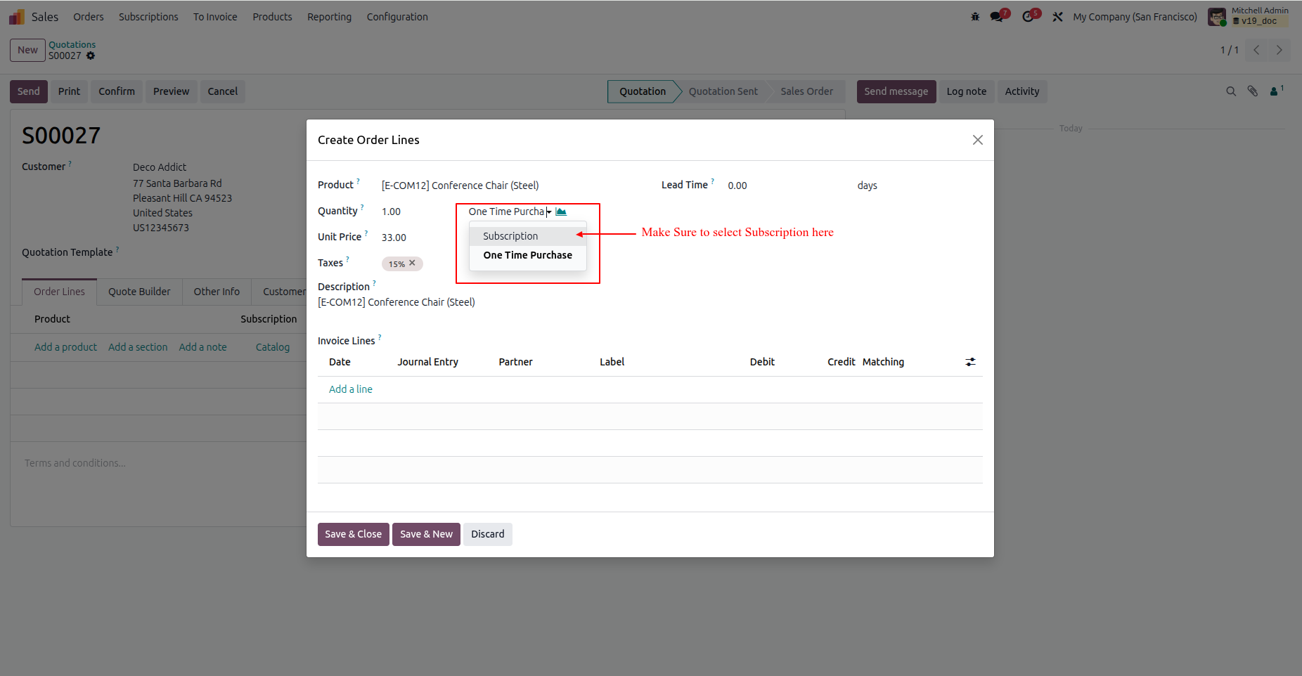 Product Subscription Popup