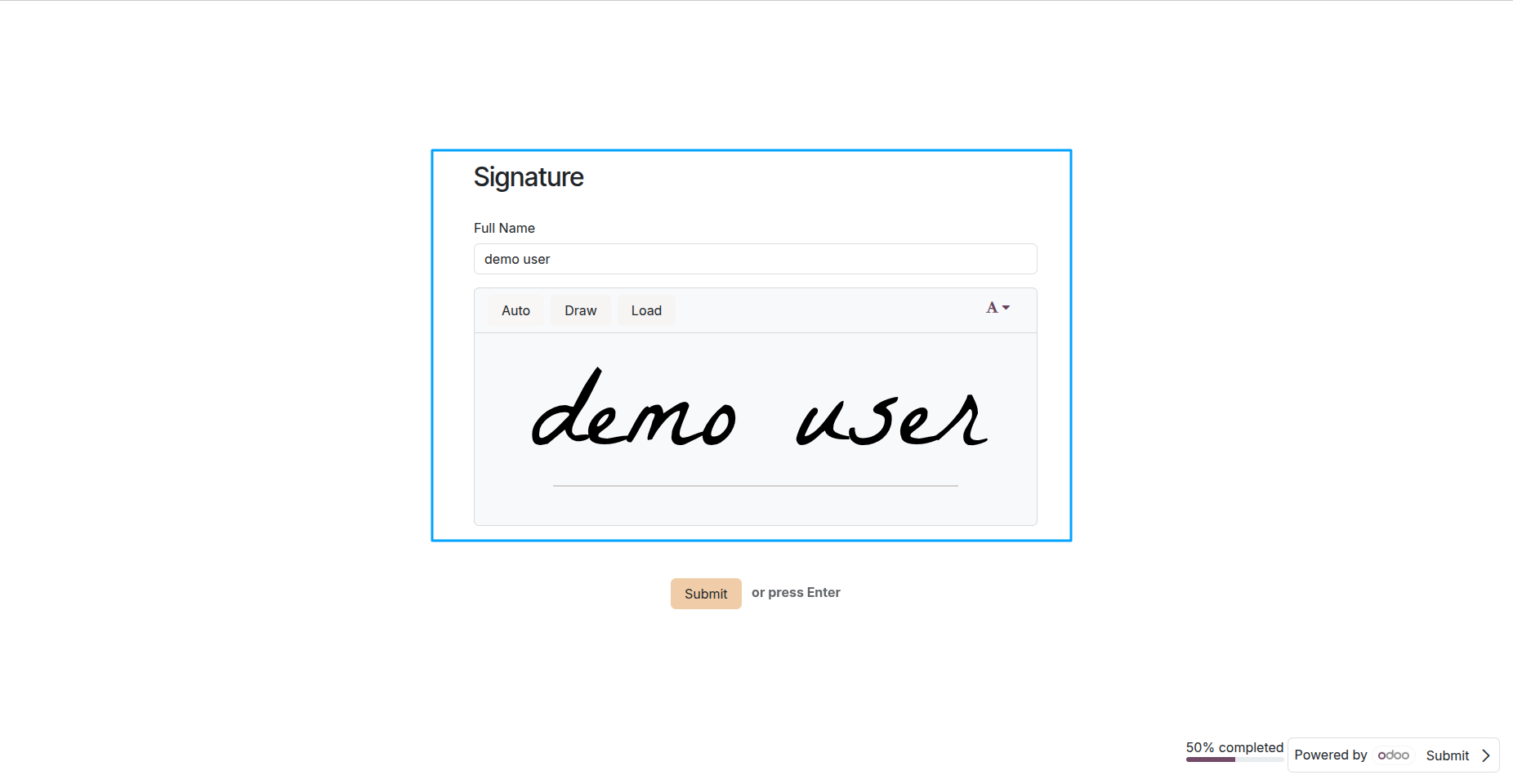 Signature Question in Survey