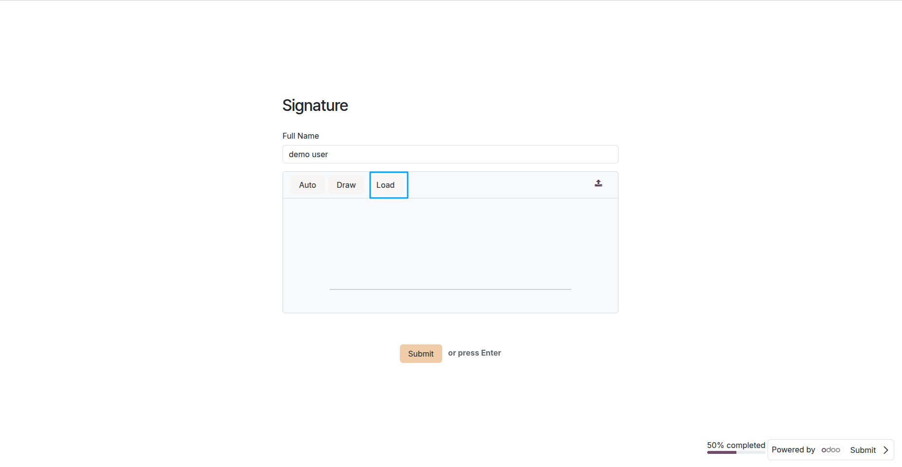 Upload Signature in Survey