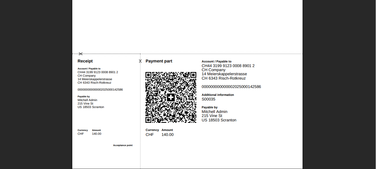Swiss QR bill
