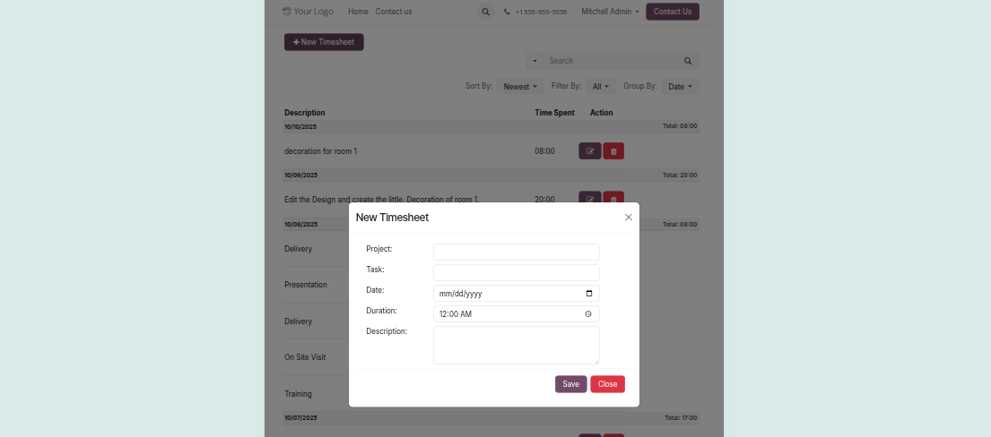 Timesheet Mobile
