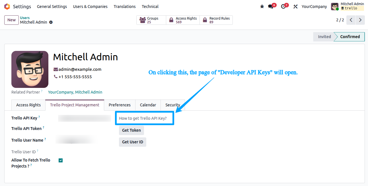 Odoo-Trello Connector