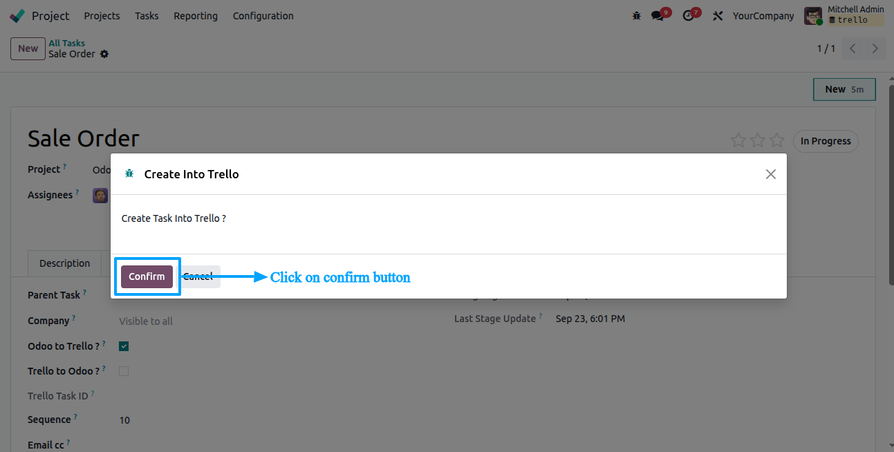 Odoo-Trello Connector