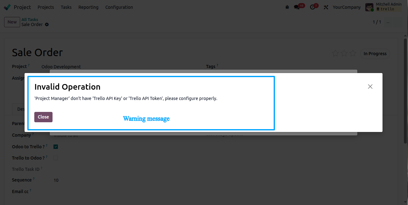 Odoo-Trello Connector