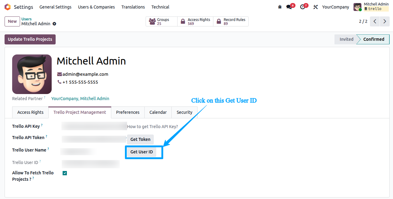 Odoo-Trello Connector