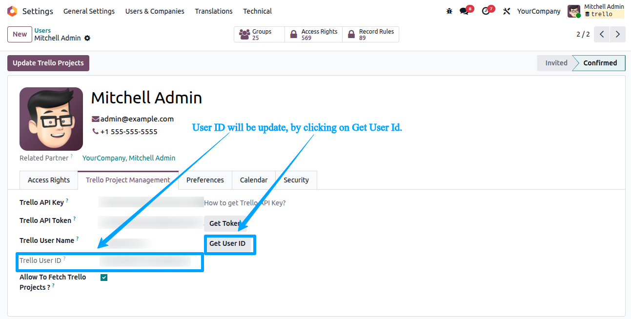 Odoo-Trello Connector