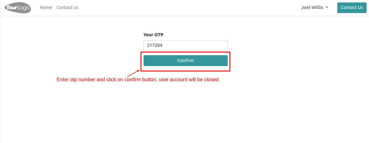 Portal Account Activate/Deactivate - 
        user close or deactive | user close account | user deactive account | close account | deactivate account
    