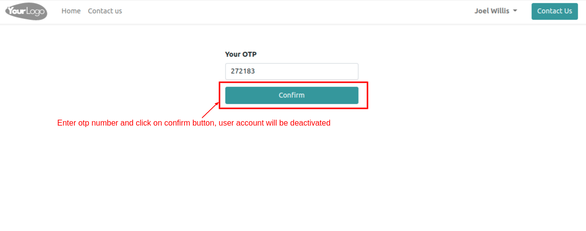 Portal Account Activate/Deactivate - 
        user close or deactive | user close account | user deactive account | close account | deactivate account
    