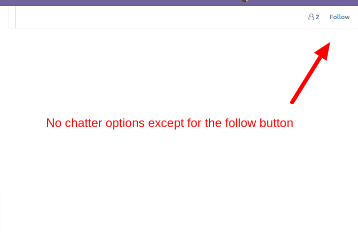 Visible  Chatter to Followers - 
        This module hides the chatter from non followers
        odoo chat
        odoo chatter
        hide chat in teams
        hide chatter odoo
        chatter visibility in odoo
        show chatter to followers
        manage odoo chatter
        configure odoo chatter
        set rules in odoo chatter
        show odoo chatter to followers
        Allow followers to see odoo chatter
        block chatter for non-followers
    