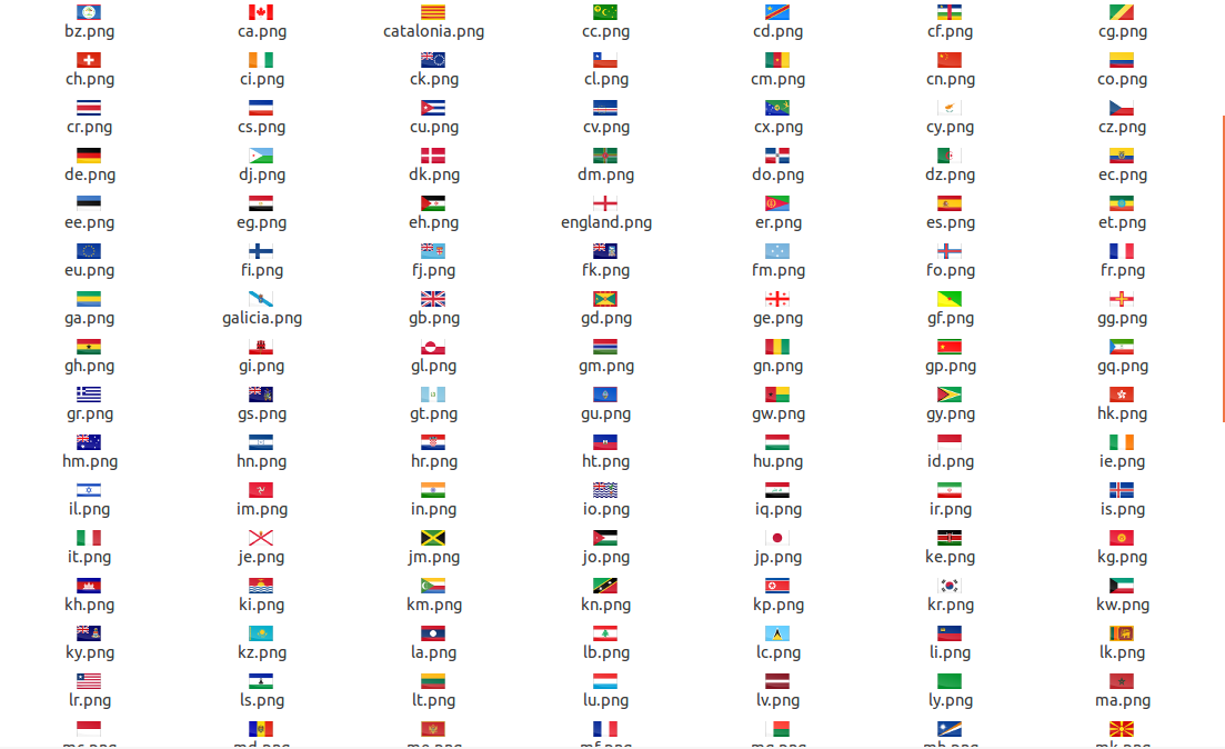 Website Language Flag