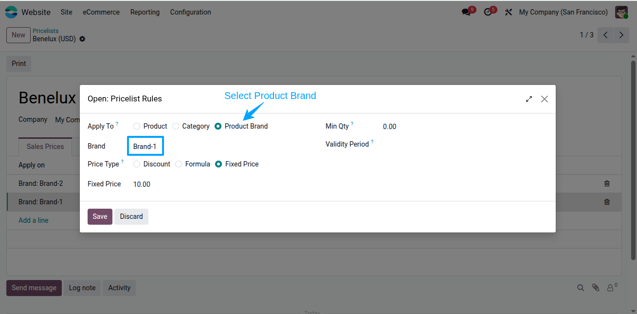 Website Pricelist Brand
