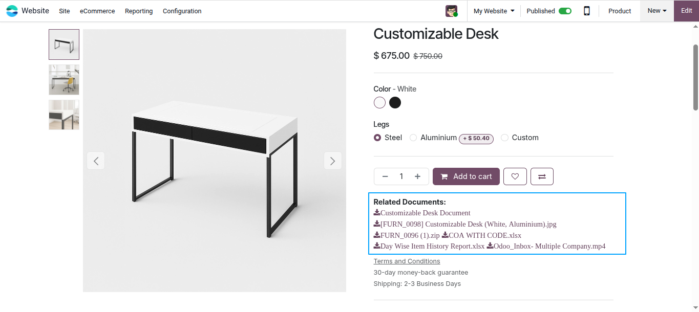 Product Attribute Description
