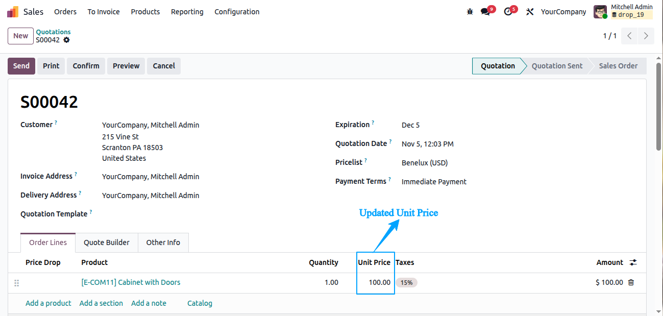 Website Product Price Drop Alert