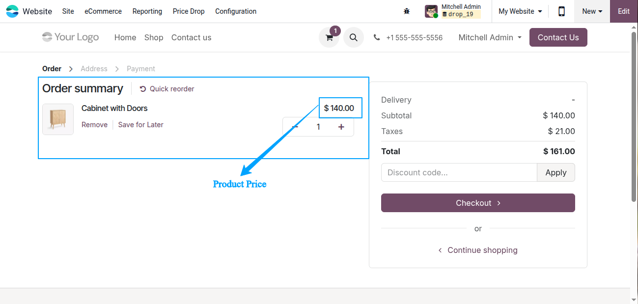 Website Product Price Drop Alert