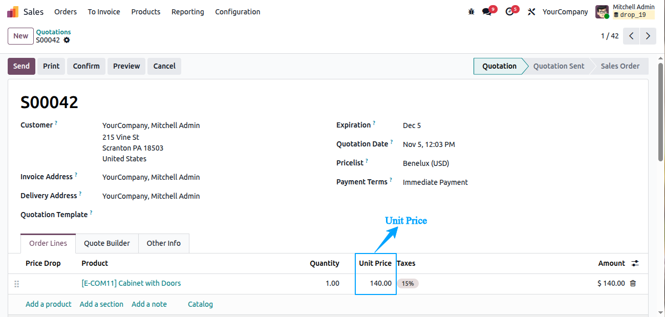Website Product Price Drop Alert
