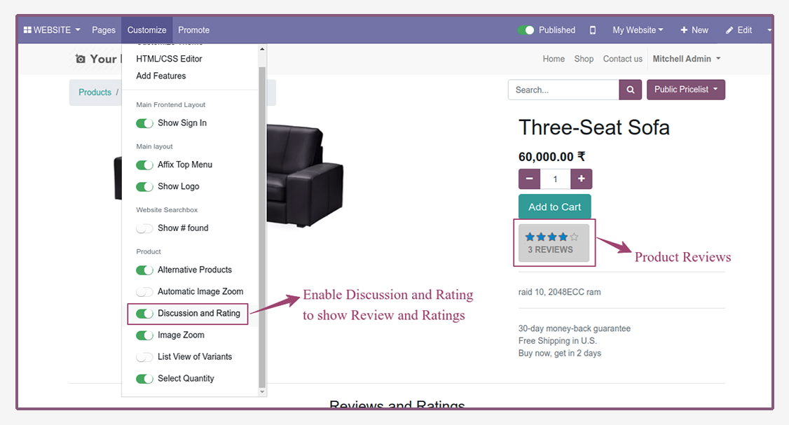 Website Review Rating