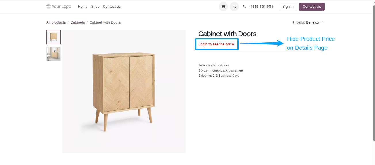 Shop Hide Price