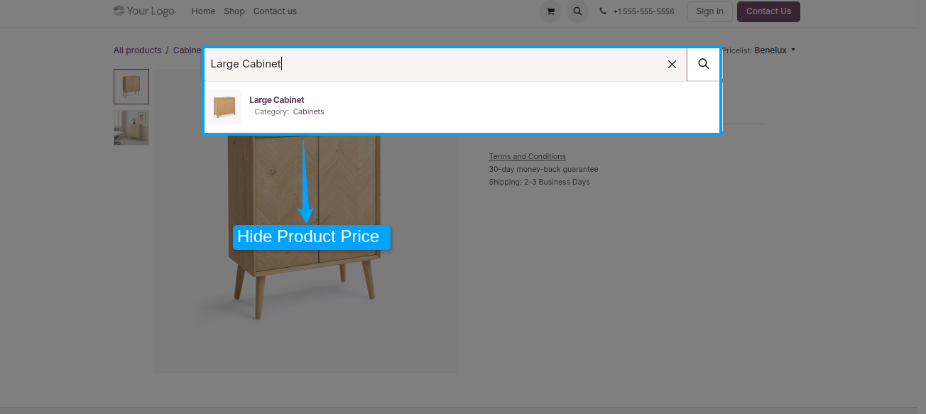 Shop Hide Price