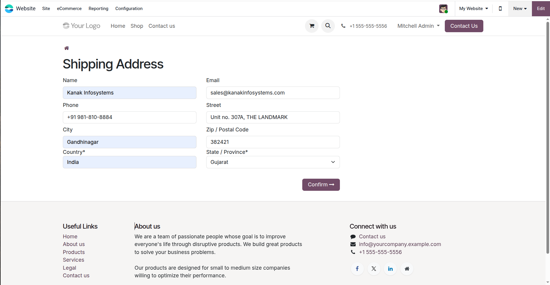 Add Shipping Address