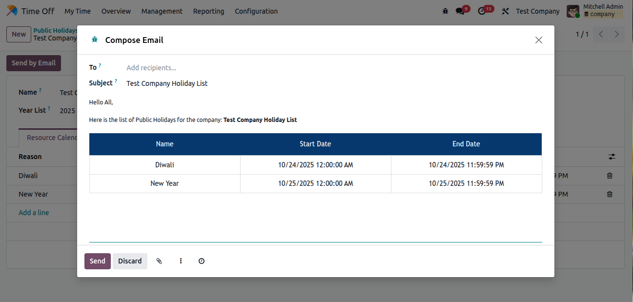 holiday screenshot
