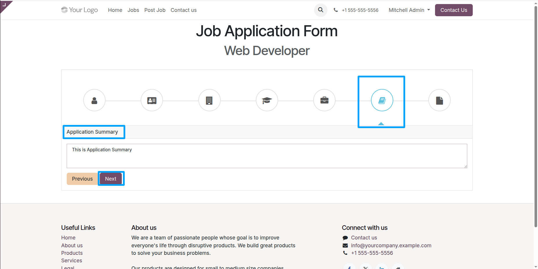 Application Summary