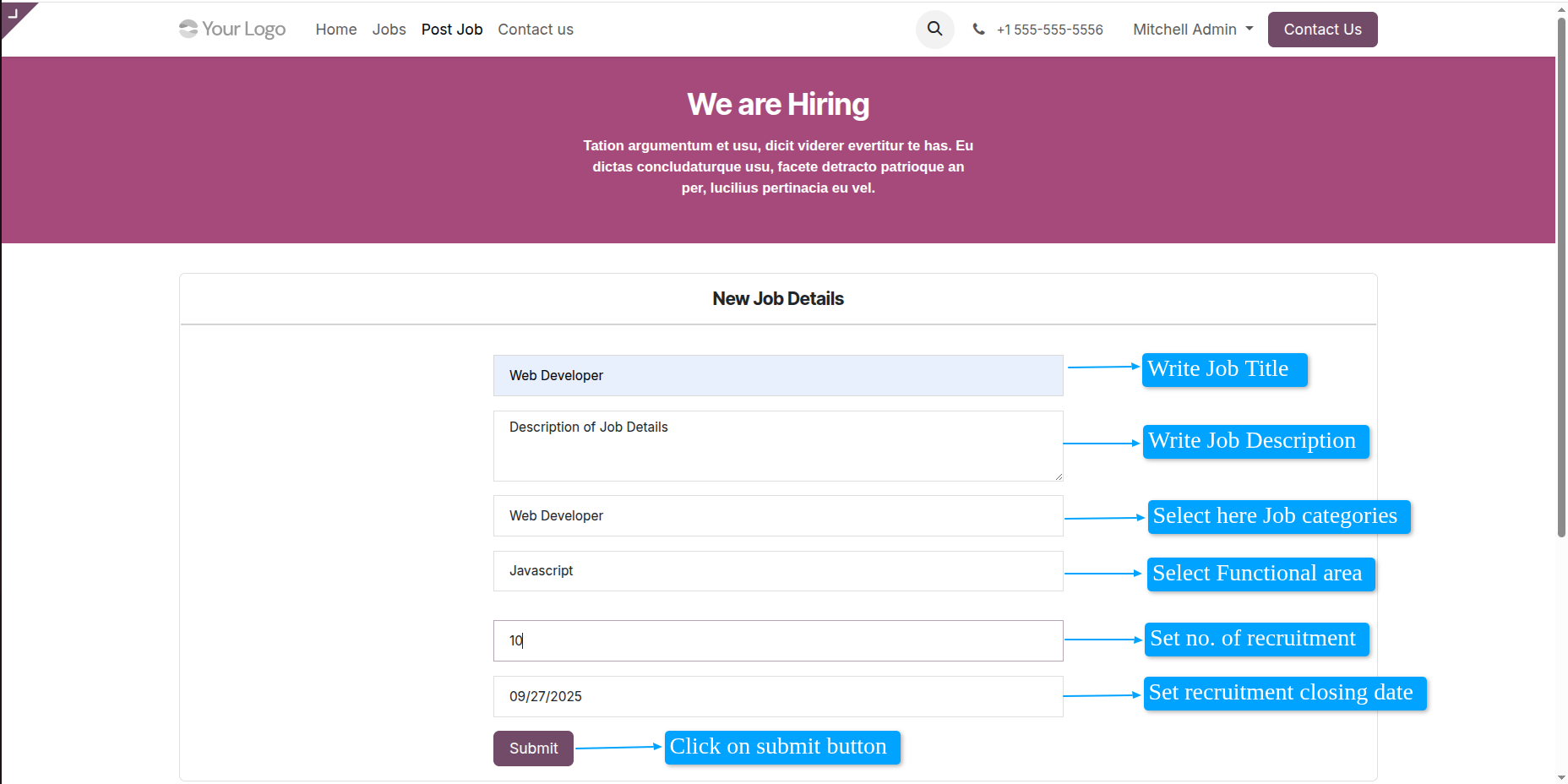 Job Application