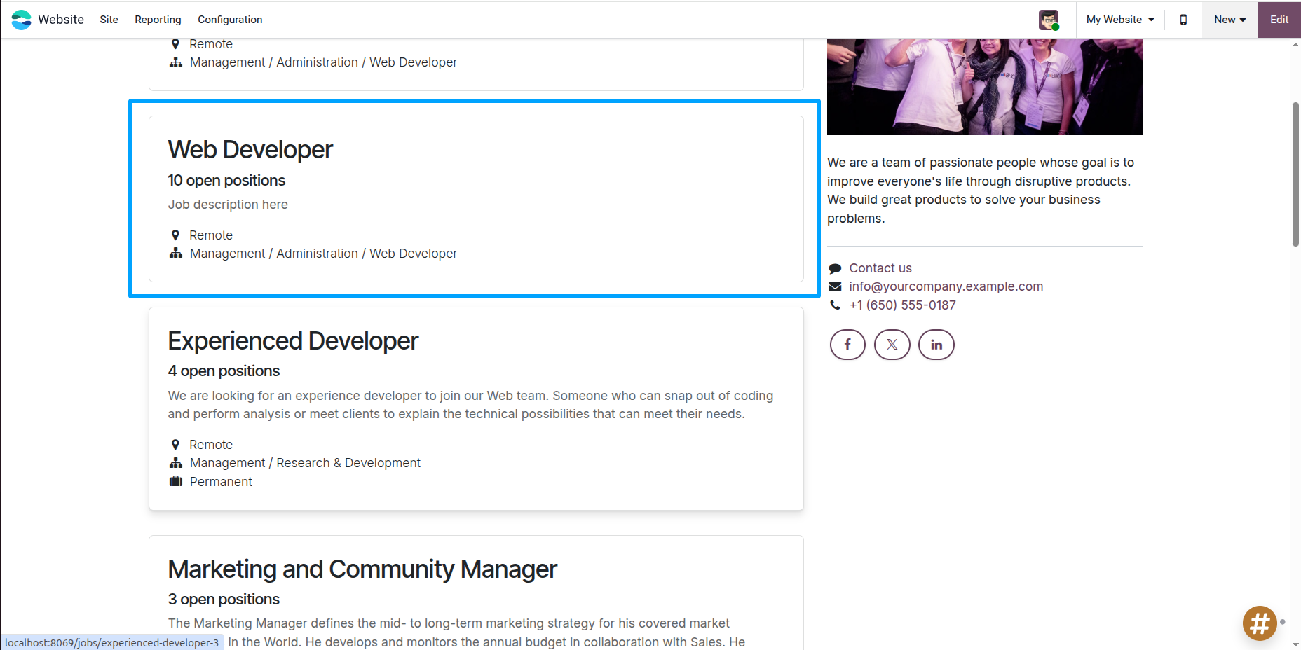 Job Application
