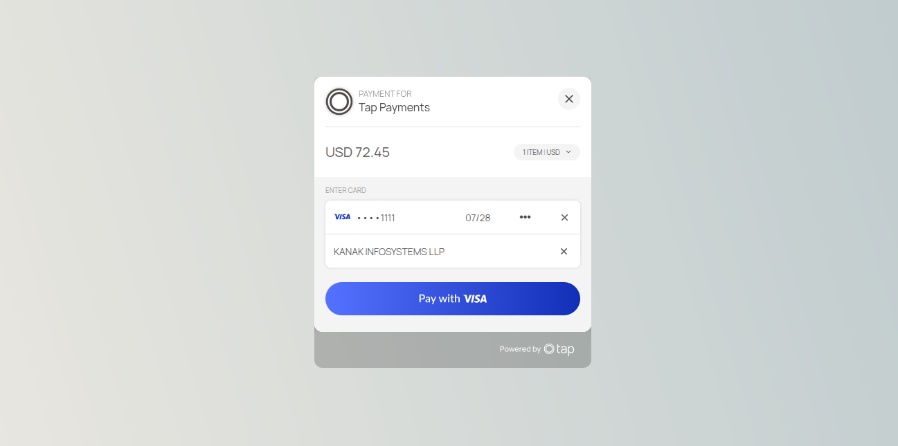 Tap Payment Gateway
