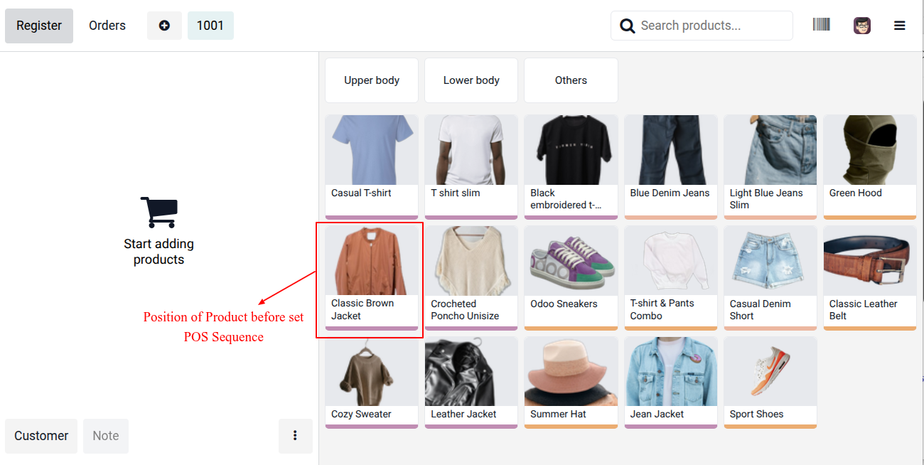 POS Product Sequence