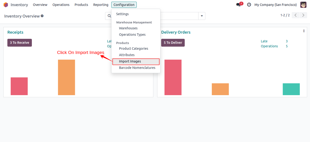Import Images Option in Inventory